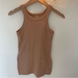 Toteme NEW women’s tank in fawn small stunning blush brown